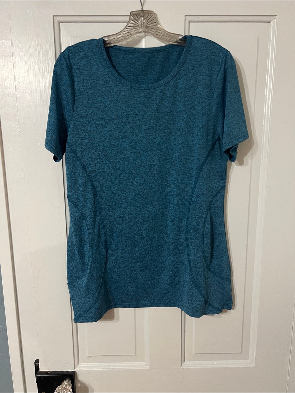 Women's Teal Short-Sleeve Active Top